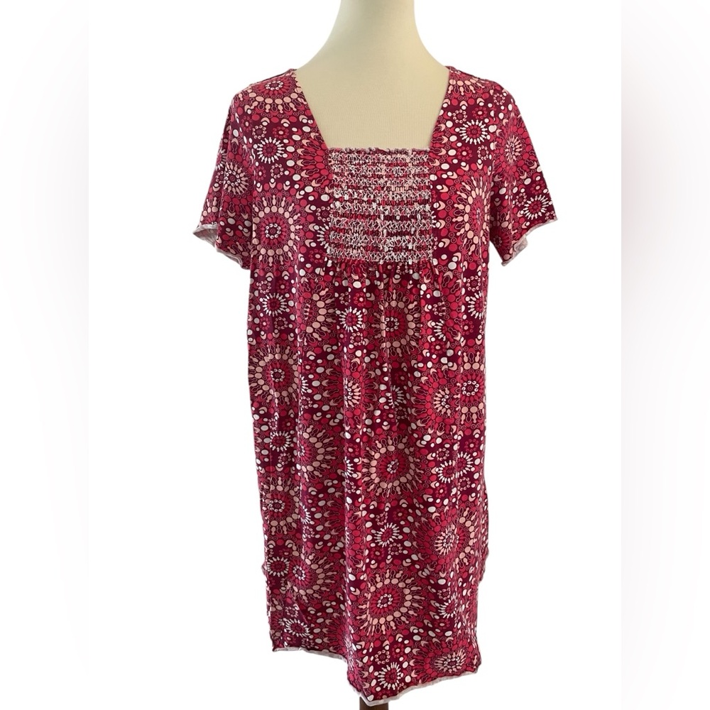 Ellos‎ Red and White Patterned Dress